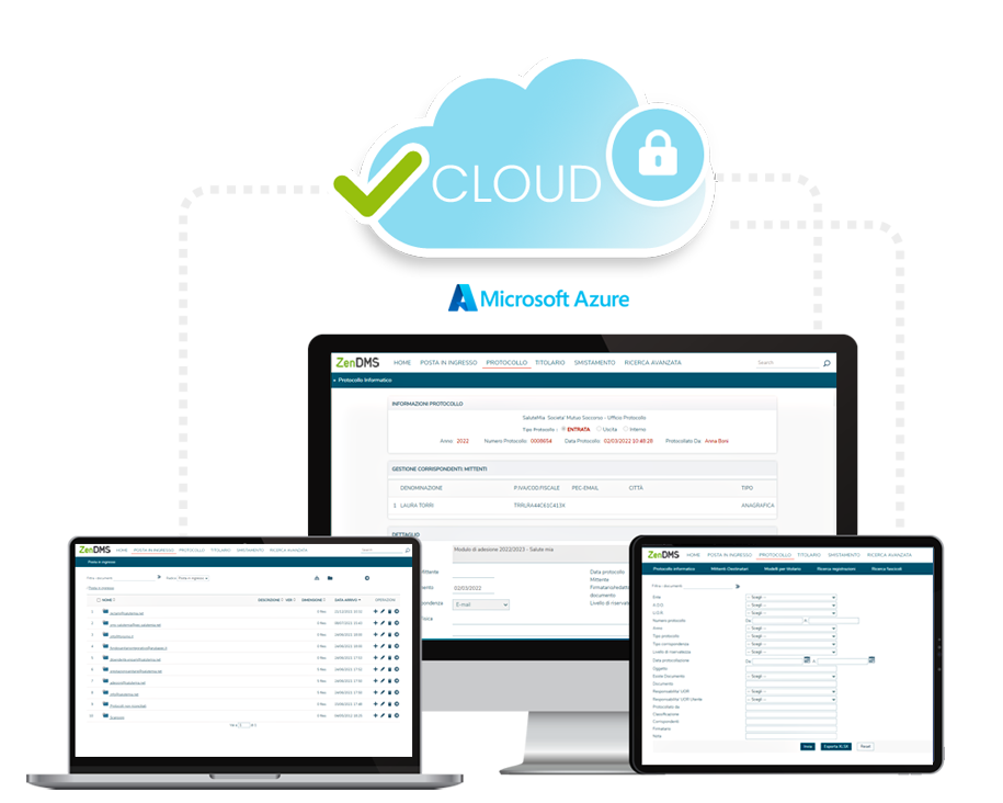 Schermate Protocollo Informatico ZenDMS